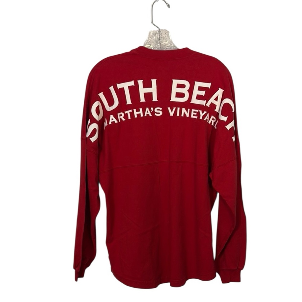 South Beach Martha's Vineyard Red Long Sleeve Tee
